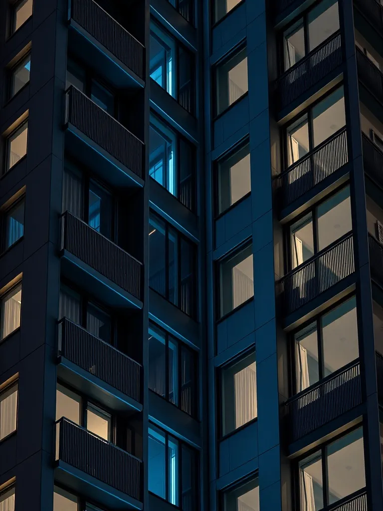 A modern architectural detail of a new residential building